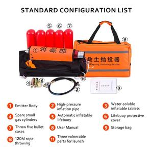 อุปกรณ์ช่วยชีวิตแบบเกาหลีพร้อมถุงเก็บของ ฉายภาพได้บนบกได้ไกลถึง 126 เมตร ผลิตภัณฑ์เพื่อความปลอดภัยทางน้ำ - Product Image 4