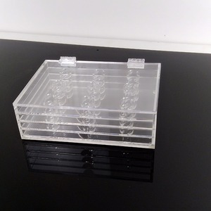Cajas de contenedor de maquillaje de 4 capas de pestañas de la Organizacion de escritorio de almacenamiento de plástico transpar - Product Image 2