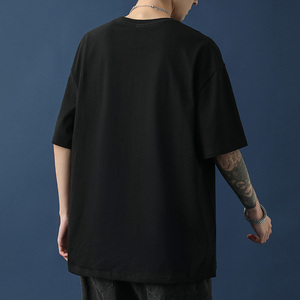 <span class=keywords><strong>T</strong></span>-shirt Trendy con Logo Personalizzabile, Maglietta Oversize con Spalle Cadenti, 100% Cotone, All'ingrosso - Product Image 6