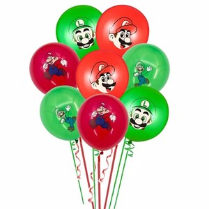 TS gran oferta 12 piezas embalaje dibujos animados <span class=keywords><strong>Mario</strong></span> globo de látex Feliz cumpleaños <span class=keywords><strong>Mario</strong></span> <span class=keywords><strong>Bros</strong></span> globo de látex conjunto para decoración de fiesta - Product Image 5