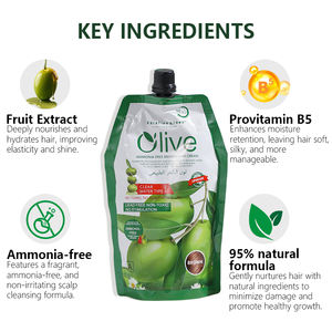 無芳香族無オリーブヘアカラー染料クリーム,透明ハイドロジェルタイプブラック天然 - Product Image 3