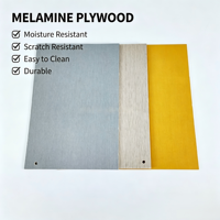 Contreplaqué mélaminé 4x8 en gros disponible en gris, blanc, grain de bois et marbre pour meubles et armoires