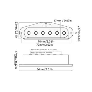 ปิ๊กอัพสำหรับ <span class=keywords><strong>Squier</strong></span> ชิ้นส่วนเสาโลหะสไตล์ย้อนยุคปิ๊กอัพสำหรับกีตาร์ไฟฟ้า - Product Image 4