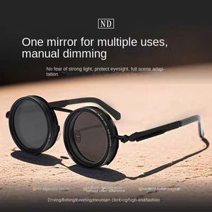 แว่นกันแดดโพลาไรซ์ ND9 ปรับความเข้มแสงได้ UV400 สำหรับผู้ชาย ตกปลา ขับรถ สไตล์เรโทร ป้องกันรังสียูวี ใส่สบายได้ทั้งชายและหญิง - Product Image 4