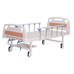 Оптовая продажа с фабрики: 2-функциональная ручная кровать для ухода за пациентами для домашнего использования, электрическая медицинская кровать, современная больничная кровать - Product Image 5