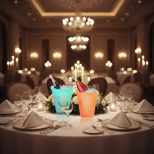 Ember Es Bercahaya Ember Anggur Lampu LED Speaker Kecil Ember Es untuk Berkemah Penjualan Langsung Pabrik - Product Image 3