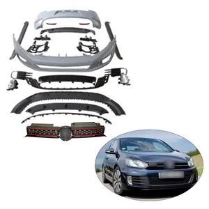 Высококачественная полная модификация bodykit бампер, спойлер, обновление до GTI для Volkswagen Golf 6 2008 2009 2010 2011 2012