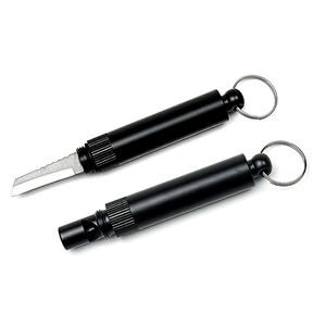 屋外サバイバルアルミ緊急時のキャンプ用ナイフ付き自己防衛ホイッスル - Product Image 5