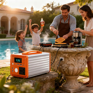 200W 300W 400W 500W 168Wh 252Wh 225Wh 336Wh Portable <b>Power</b> <b>Station</b> LiFePo4 Battery with 30W <b>Solar</b> Panel for Outdoor Camping - Product Image 5