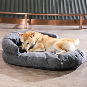سرير كبير قابل للتوسيع من Petstar وصل حديثًا ، وسادة كلب طاردة للبقع قابلة للطي للحيوانات الأليفة
