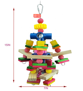 Juguetes para loros adecuados para loros grises africanos cacatúas guacamayos loros juguetes para pájaros pequeños y medianos - Product Image 4