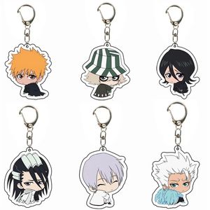 Anime créatif <span class=keywords><strong>Bleach</strong></span> Cartoon porte-clés Adorkable Kurosaki Ichigo <span class=keywords><strong>Ishida</strong></span> Uryuu Kuchiki Rukia Punk Halloween porte-clés sac cadeau - Product Image 2