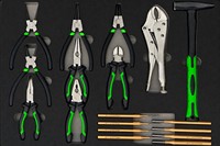 Ensemble d'outils de mécanicien de 200 pièces avec plateau EVA, clé dynamométrique, douilles, tournevis pour la réparation automobile, garage, directement de l'usine