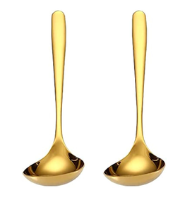 Couverts design créatif Cuillère à soupe en laiton meilleure poignée design cuillère à louche de décoration de maison au mieux polie avec vente - Product Image 1