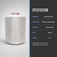 Filament continu 100 % polyester FDY 420D/10F, direct usine, pour filaments de base, sangles et bandes élastiques recouvertes