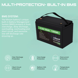 Paket baterai Lithium Ion 12V, sistem penyimpanan energi surya, catu daya pilihan pemasangan dinding 100AH 300ah kapasitas 400ah Lifepo4 - Product Image 3