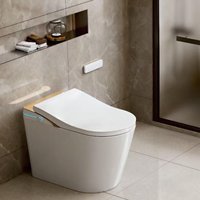 Nouveau design CUPC Intelligent cuvette de toilette pied capteur automatique chasse électronique toilette intelligente