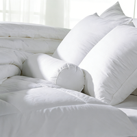 Oreiller de luxe imperméable pour hôtel, 100% coton, gonflable, personnalisable, haute qualité, anti-duvet, 233TC, marque JUNTU