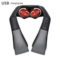 Masseur Shiatsu pour le dos, les épaules et le cou avec chaleur, massage électrique des tissus profonds 4D pétrissant, meilleurs cadeaux cadeaux de Noël