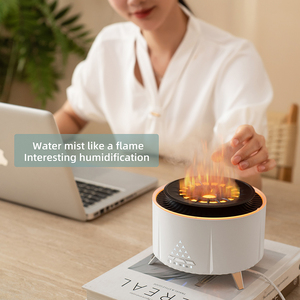 Hot Promotions Electric air Humidifier Realistic Flame <b>USB</b> Music Player Bedroom Office Hotel Essential Oils Aromatherapy - Product Image 4