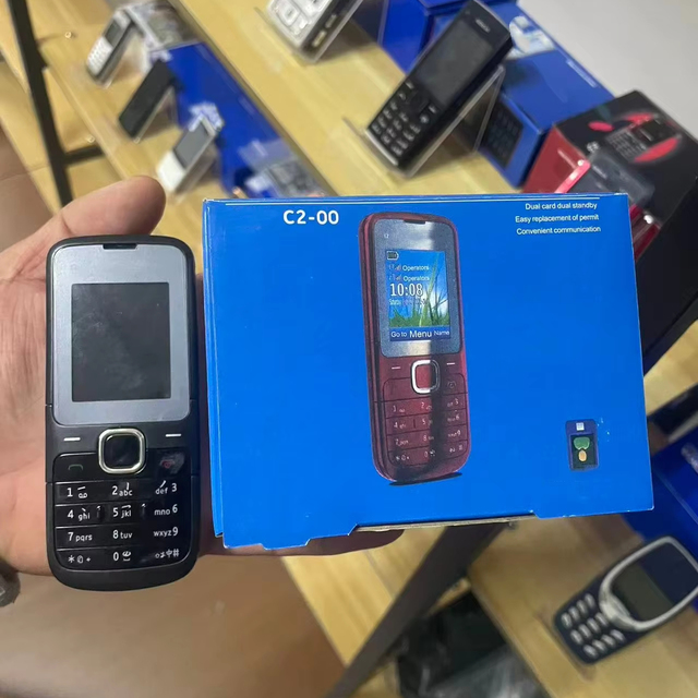 Originals Wholesale  Nokio C2-00 Dual SIM Ultra-long Battery Life Elderly Backup Feature Phone
