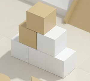 Juego de juegos interior de madera con escalones para trepar, túnel y caballo balancín para la zona de juegos infantil en casa - Product Image 2
