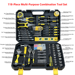 Set Perkakas Profesional 118-Piece Heavy-Duty - Kunci Pas, Obeng & Mata Bor Presisi yang Tahan Lama untuk Konstruksi - Product Image 2