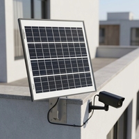 Système solaire hors réseau monocristallin de type N de 20 W, module solaire étanche pour caméra de surveillance extérieure