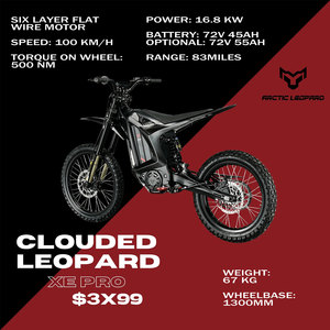 دراجة كهربائية أركتيك ليوبارد كلاودد ليوبارد XE PRO S بقوة 72 فولت للبالغين إي-رايد برو 3.0 - Product Image 6