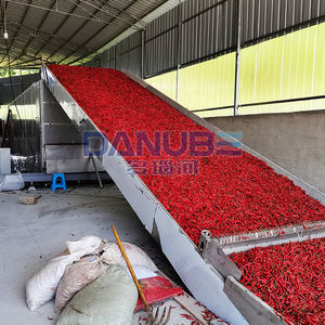 สายการผลิตอบพริกดีไซน์ล้ำสมัย เครื่องอบพริกแบบสายพานตาข่าย อุปกรณ์ลดความชื้นพริกแดง - Product Image 4