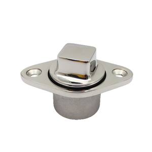 Bouchons d'évacuation d'eau en acier inoxydable 316 en forme de diamant RICHWITS, quincaillerie marine pour bateau et yacht, bouchons de vidange de la poupe - Product Image 1
