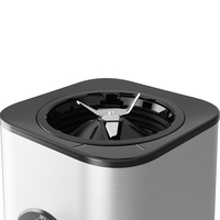 Licuadora RANBEM Eléctrica de Alta Resistencia con Velocidad Variable de 2 Niveles, 6 Cuchillas, Recipiente de Acero Inoxidable de 1800 ml, para Batidos Caseros