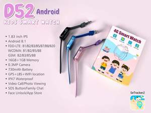 Montre connectée GPS pour enfants 2026 Private Mould D52 avec déverrouillage facial, assistant IA, appels vidéo 4G et suivi GPS - Product Image 5