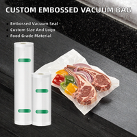 Rouleau de sacs sous vide - Plastique gaufré de qualité alimentaire pour salades, aliments pour bébés, chips et plus