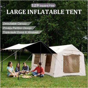 Tente <span class=keywords><strong>de</strong></span> <span class=keywords><strong>camping</strong></span> gonflable pour 12 personnes, grande, double couche, en Oxford 300D, portable, installation rapide, 2 portes, imperméable, tente <span class=keywords><strong>de</strong></span> <span class=keywords><strong>camping</strong></span> extérieure - Product Image 3