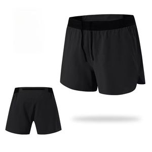 MAYYOUNG Short de <span class=keywords><strong>jogging</strong></span> à séchage rapide pour homme avec <span class=keywords><strong>poche</strong></span> arrière zippée pour téléphone Short d'entraînement de course à pied athlétique - Product Image 2