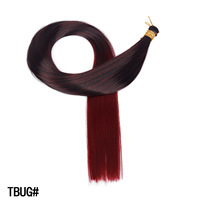 Extensions de cheveux synthétiques longs et soyeux, lisses comme des baguettes, pour tressage en vrac, support personnalisé, extensions de cheveux lisses comme des baguettes pour crochet