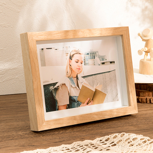 Tùy chỉnh hạt gỗ khung ảnh, tối giản tự làm Bóng khung hộp, bàn nhỏ khung hiển thị cho hình ảnh & memorabilia - Product Image 2