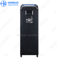 Speaker pesta Karaoke nirkabel suara Bass Surround, Subwoofer besar 12 inci 100W ganda