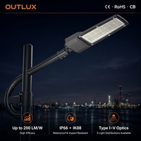 Luz de Seguridad LED para Exteriores con Sensor, IP66 Impermeable, COB LED, de Aluminio, para Iluminación de Calles