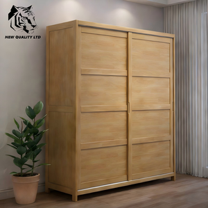 ขายตรงจากโรงงาน ราคาถูก รับสั่งทำ มีสินค้าจำนวนมาก ดรอปชิปปิ้ง ตู้เสื้อผ้าดีไซน์ใหม่ เฟอร์นิเจอร์ห้องนอน ตู้เสื้อผ้าบานเลื่อนไม้ - Product Image 1