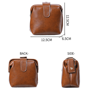 Fabricants de trousses de toilette rétro pour femmes en gros, trousse de toilette, trousse à maquillage en cuir pour femmes - Product Image 2