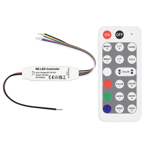 M5 <span class=keywords><strong>Mini</strong></span> RF RGB + CCT Controlador LED 433MHZ Inalámbrico DC 12V-24V Iluminación ambiental regulable para decoración de hoteles e iluminación de escenario - Product Image 2