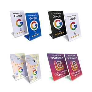 Tùy chỉnh Sticker chúng tôi hiển thị điện thoại di động tap URL bằng văn bản kinh doanh đứng <span class=keywords><strong>NFC</strong></span> RFID chip phương tiện truyền thông xã hội bình luận Google xem xét thẻ nhà - Product Image 4