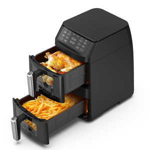 Friteuse à air moderne à double panier 5,5L+5,5L, sans huile, antiadhésive, avec contrôle tactile et écran LED, multifonction : cuire, rôtir, griller - Product Image 3