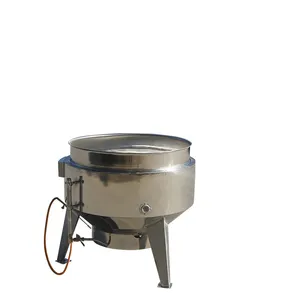 Grands pots de cuisson commerciale en acier inoxydable, bouilloire à vapeur revêtue, cuiseur à vapeur industriel