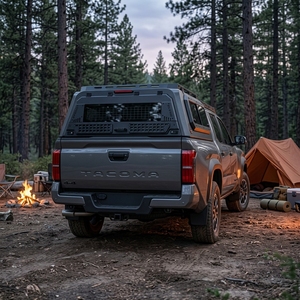 Capot de benne modulaire professionnel en aluminium de <span class=keywords><strong>2</strong></span>,0 mm pour Toyota Tacoma 4x4, conception divisée, avec panneaux Molle - Product Image 3