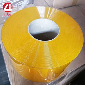Rideau à lanières en PVC jaune-<span class=keywords><strong>orange</strong></span> anti-insectes, barrière anti-mouches en plastique pour portes d'entrepôts, usines et ateliers - Product Image 5