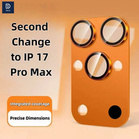 2025 nouvelles secondes changent pour iPhone 17 Pro Max Premium Metal Armor Film de protection d'objectif arrière Film de protection d'objectif de caméra anti-rayures