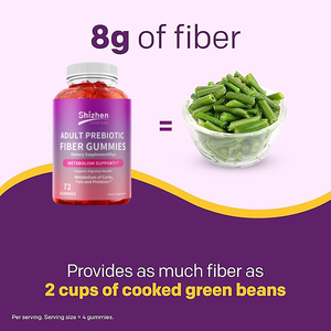 Gomitas de Fibra Prebiótica para Adultos de Marca Privada OEM, en Oferta, para Apoyar el Metabolismo y Ayudar a Alimentar las Bacterias del Intestino - Product Image 3